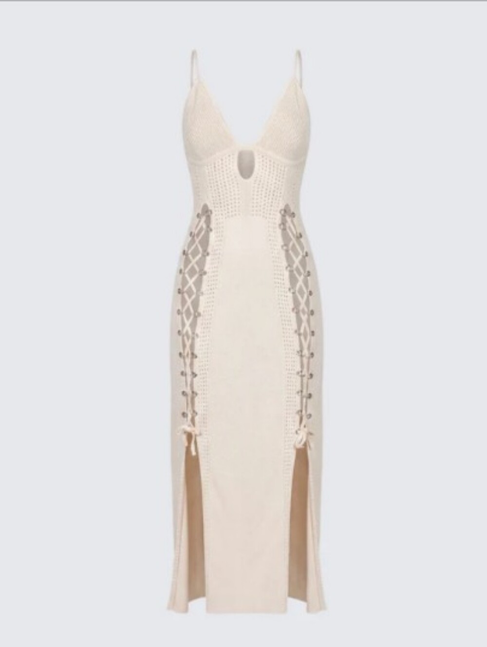 Finesde Size L Crochet Ivory/MSRP $88